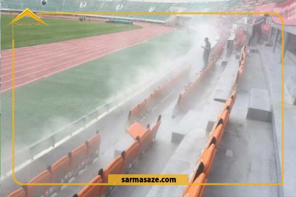 عملکرد مه پاش در سالن ورزشی